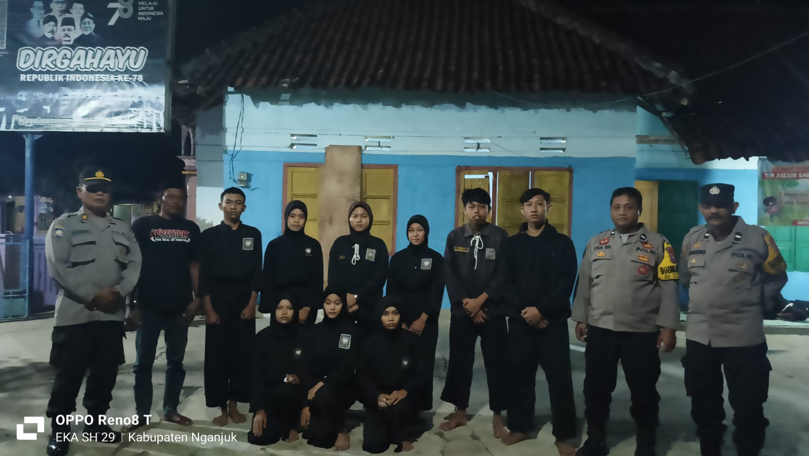 Implementasi SOKO GURU, Patroli Polsek Warujayeng Sambangi Tempat Latihan Silat