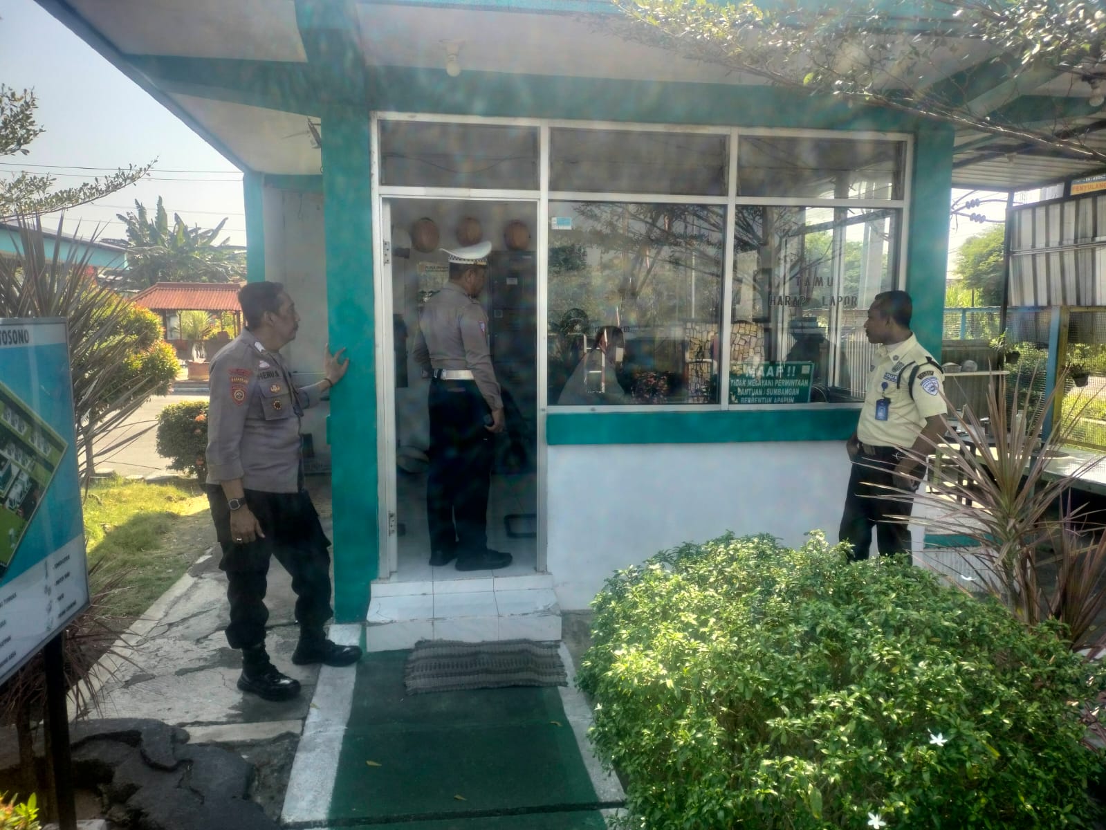 Cegah Gangguan Kamtibmas, Polsek Kertosono Tingkatkan Patroli Obyek Vital