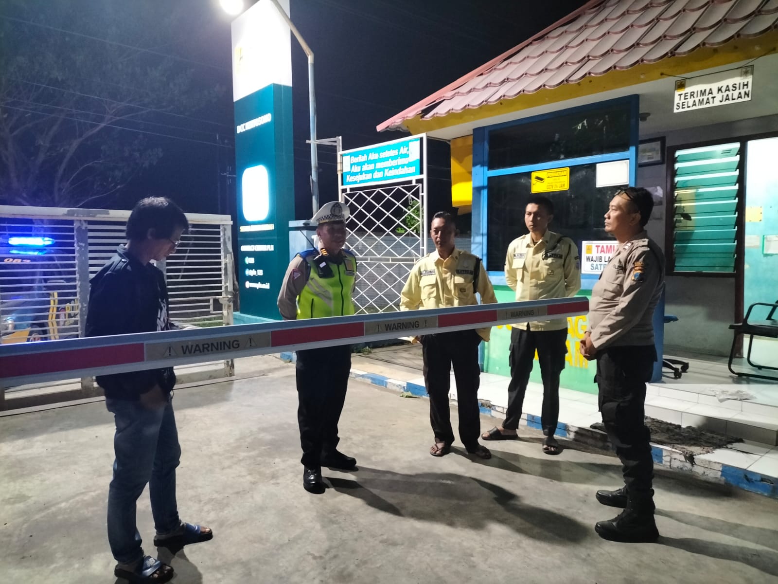 Cegah Gangguan Kamtibmas ,Polsek Kertosono Tingkatkan Patroli Obyek Vital