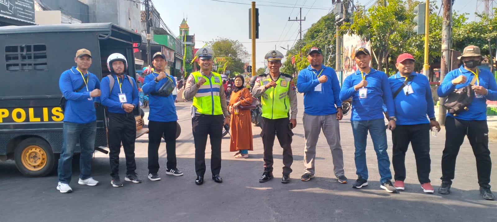 Karnaval TK/ RA di Tanjunganom, Polsek Warujayeng Berlakukan Rekayasa Jalan