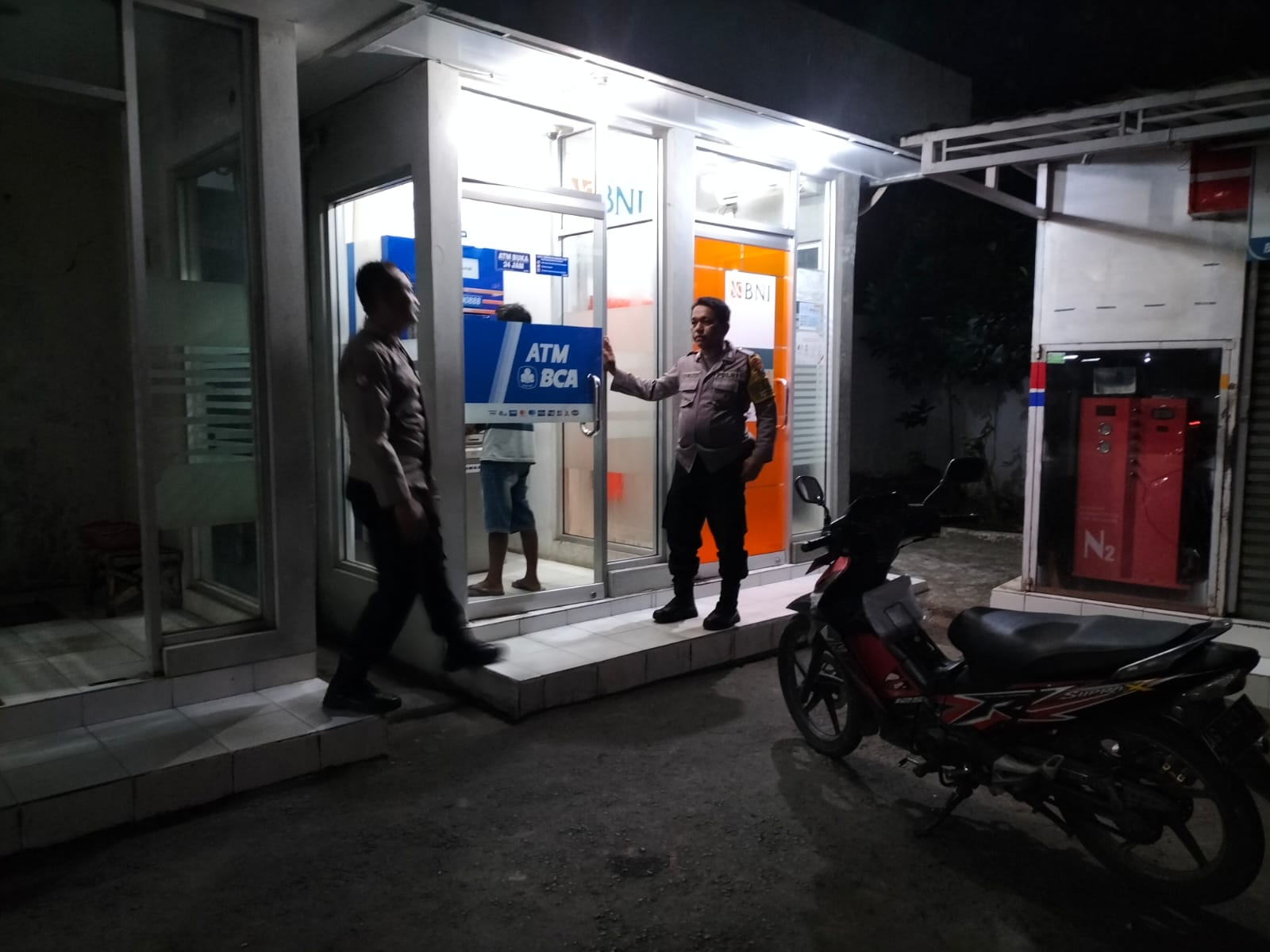 Antisipasi Kejahatan di ATM, Polsek Kertosono Patroli Perbankan