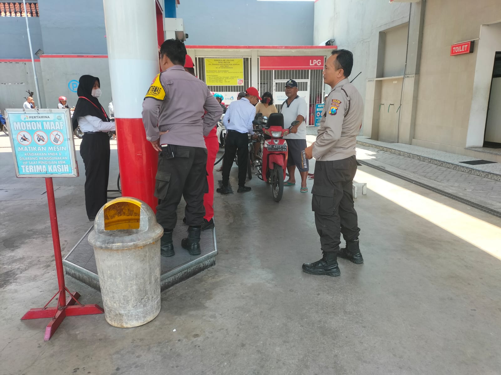 Polsek Kertosono Tingkatkan Patroli Obyek Vital Antisipasi Gangguan Kamtibmas