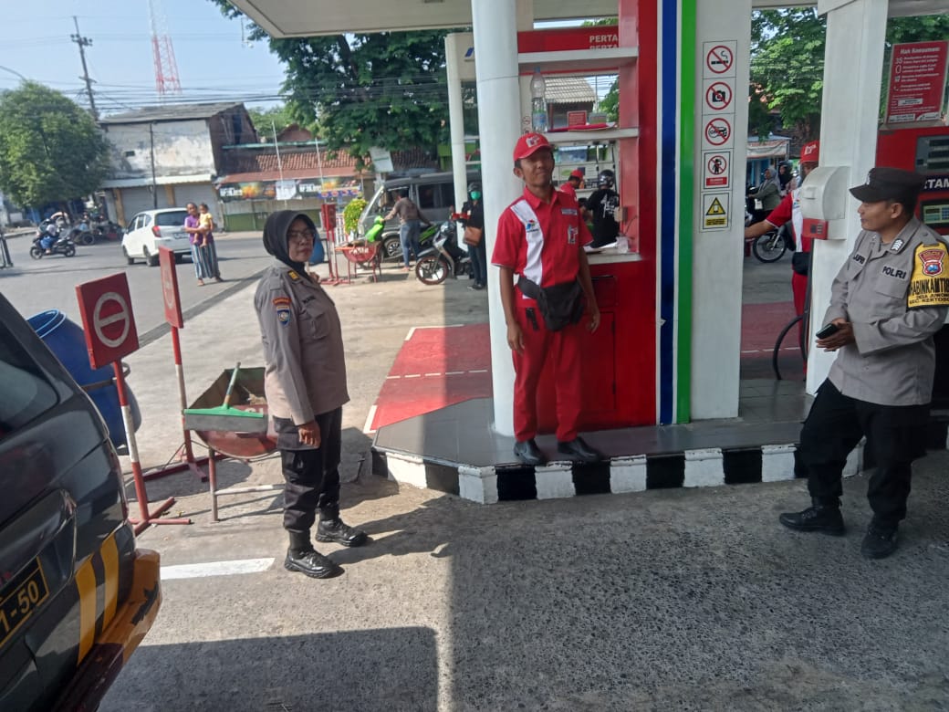 Polsek Kertosono Tingkatkan Patroli Obyek Vital Antisipasi Gangguan Kamtibmas