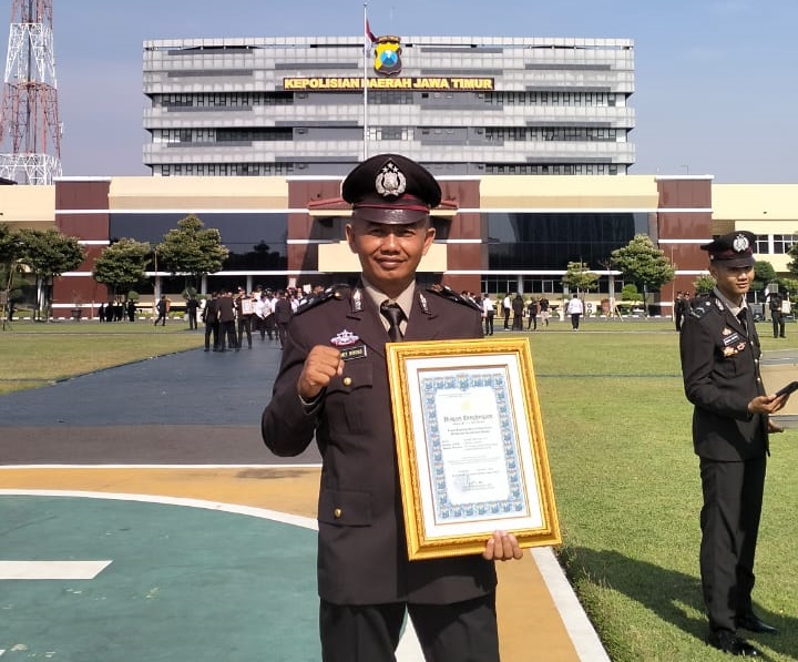 AIPDA Slamet Wiyono Harumkan Nama Polres Nganjuk, Sabet Juara Tiga dalam Kejuaraan Nasional Karate Piala Kapolri Cup 2024