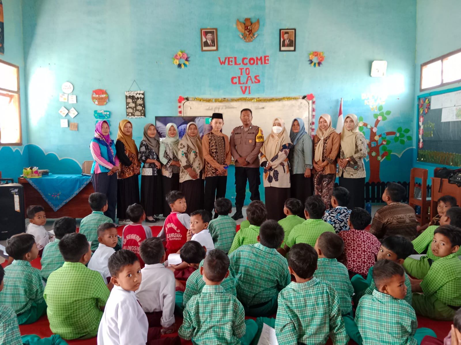 Polsek Warujayeng Beri Edukasi Anti Bullying dan Kenakalan Remaja di SDN 2 Malangsari