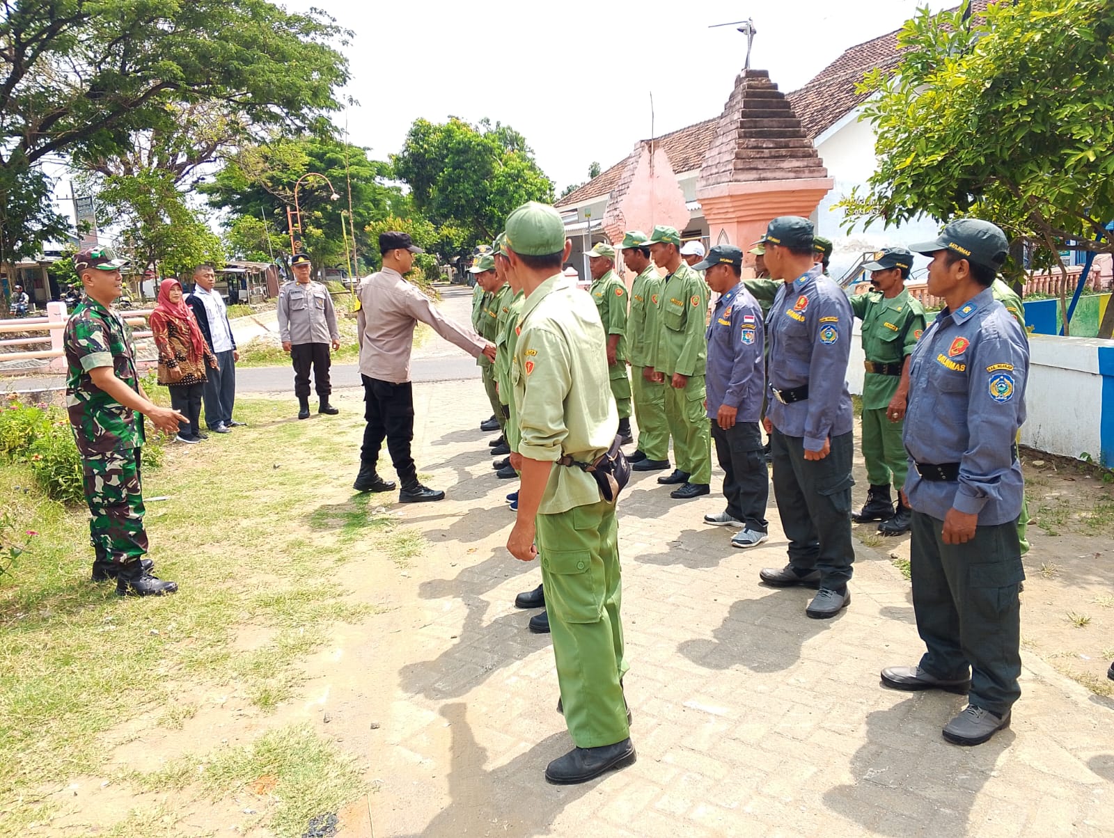 Masuk Tahapan Pilkada, Polsek Warujayeng Beri Pembekalan Linmas Desa Jogomerto