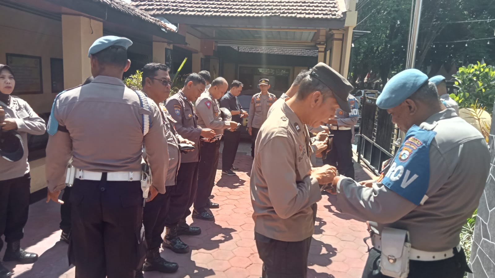 SiPropam Polres Nganjuk Gelar Gaktibplin di Polsek Nganjuk Kota untuk Tingkatkan Disiplin, Profesionalisme, dan Integritas Anggota
