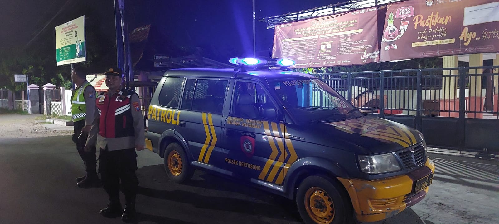 Patroli Blue Light Cegah Gesekan Antar Perguruan Silat Di Perbatasan Wilayah