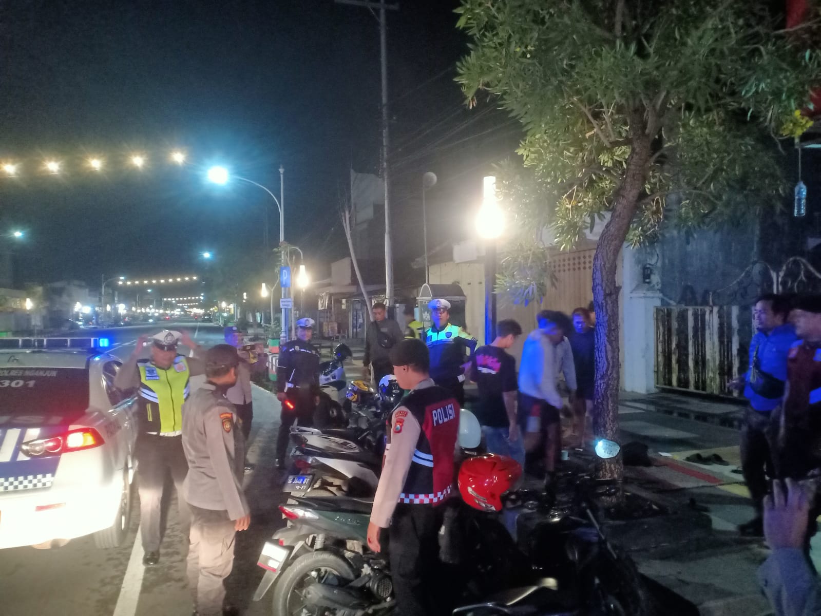 Razia Gabungan Polres Nganjuk dan Polsek Jajaran dalam Operasi Zebra Semeru 2024