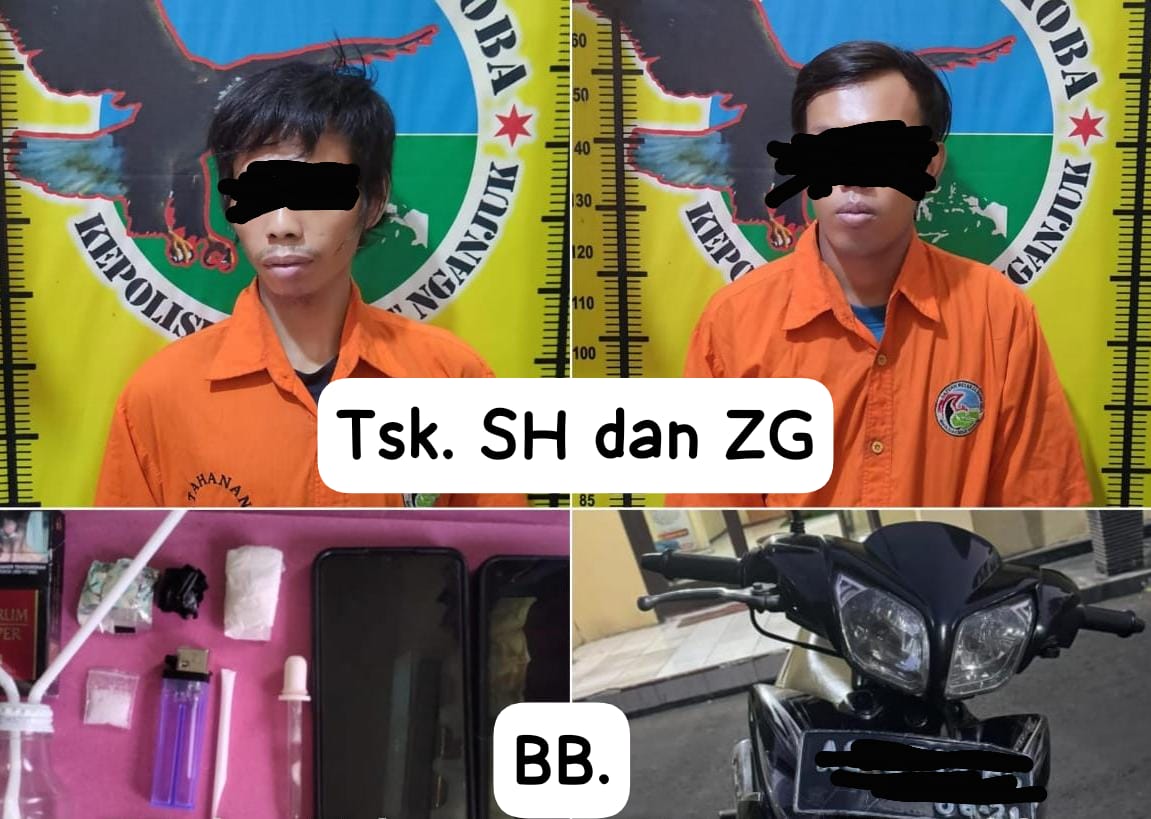 Polres Nganjuk Ungkap Kasus Narkotika Jenis Sabu: Dua Tersangka Diamankan
