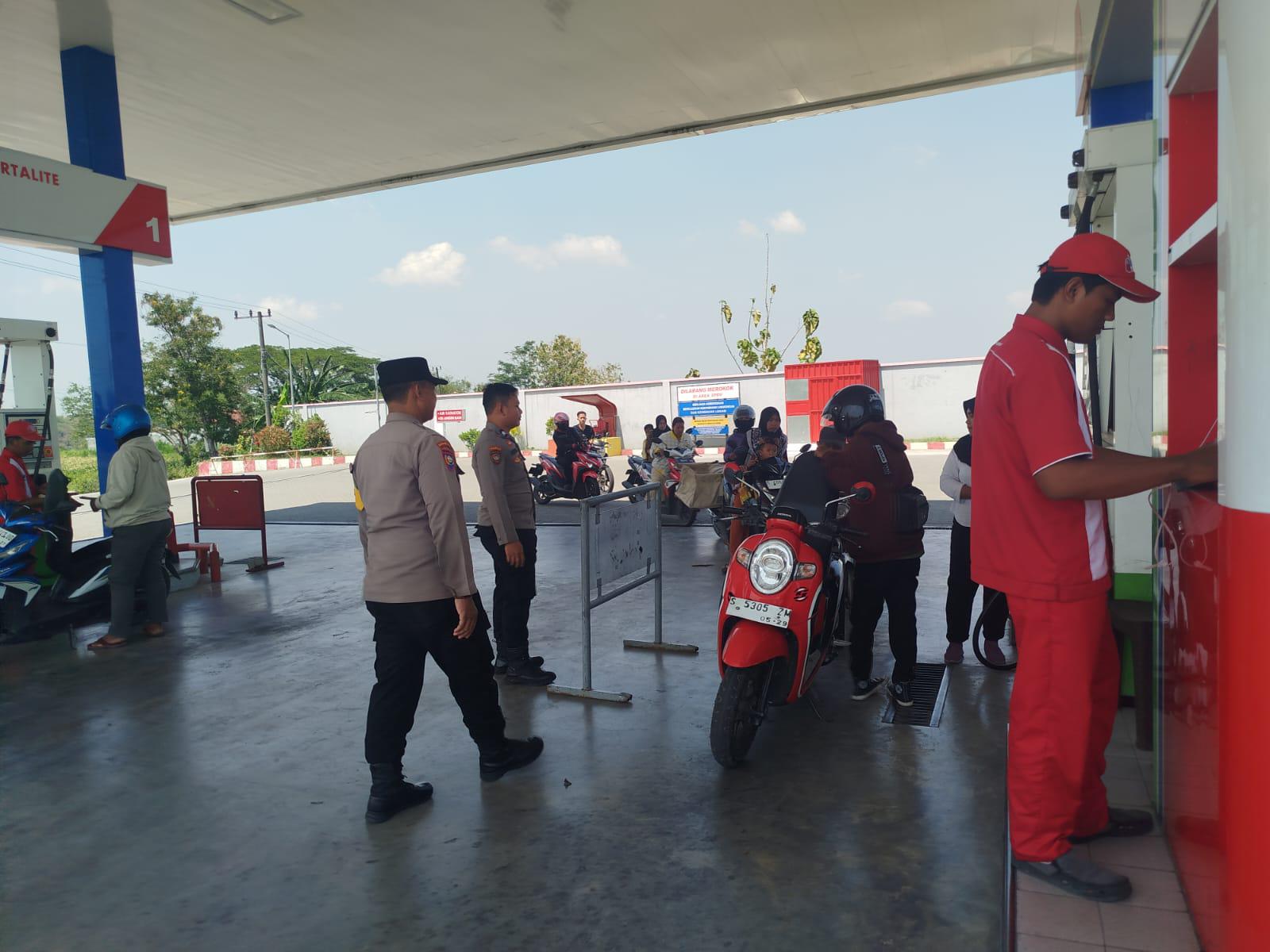 Antisipasi Kerawanan Siang Patroli Polsek Jatikalen Kontrol Obyek Vital SPBU