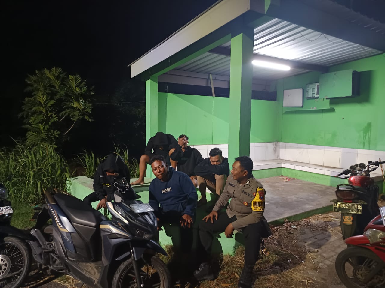 Polsek Warujayeng Gencarkan Patroli Malam, Cegah Gesekan Antar Perguruan Silat