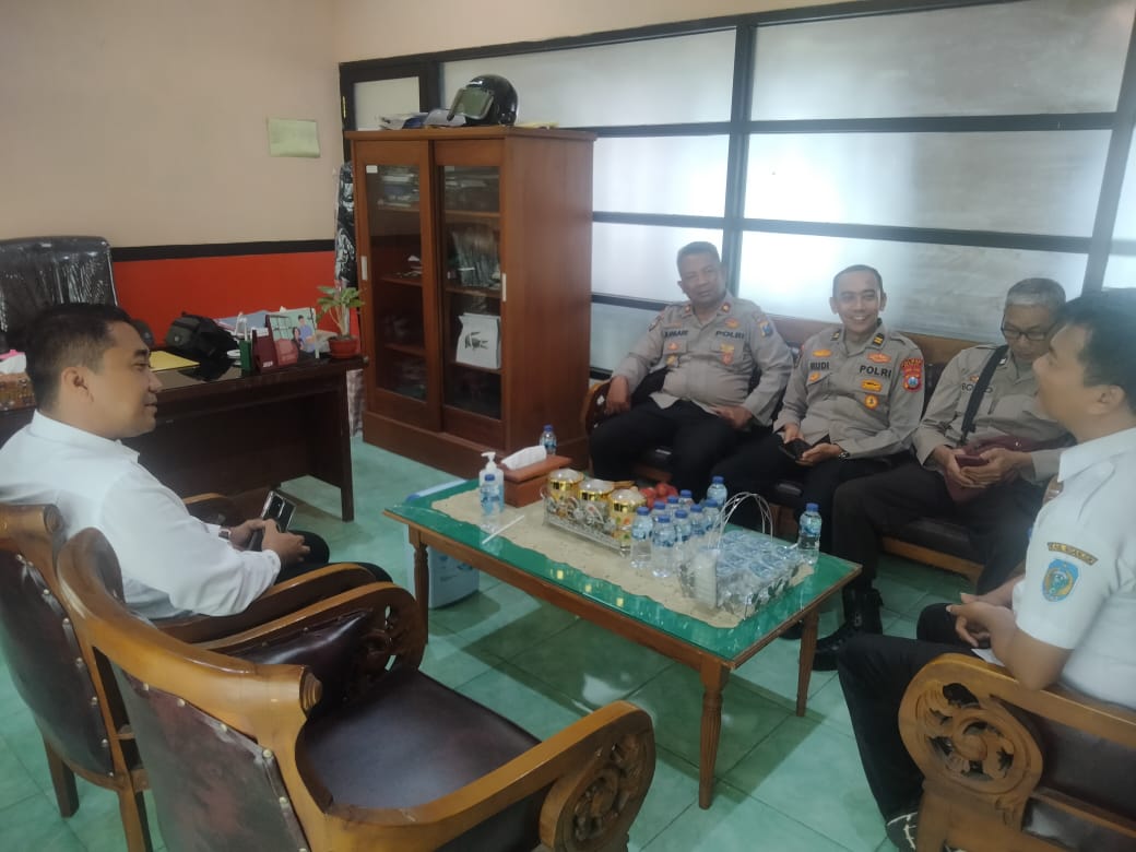 Kapolsek Nganjuk Kota dan Camat Nganjuk Lakukan Kordinasi Dukung Program Ketahanan Pangan Nasional