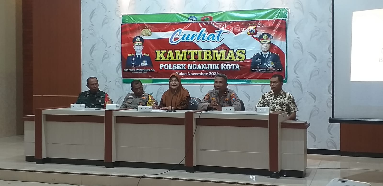 Kapolsek Nganjuk Kota Gelar Curhat Kamtibmas Bersama Warga Kelurahan Begadung