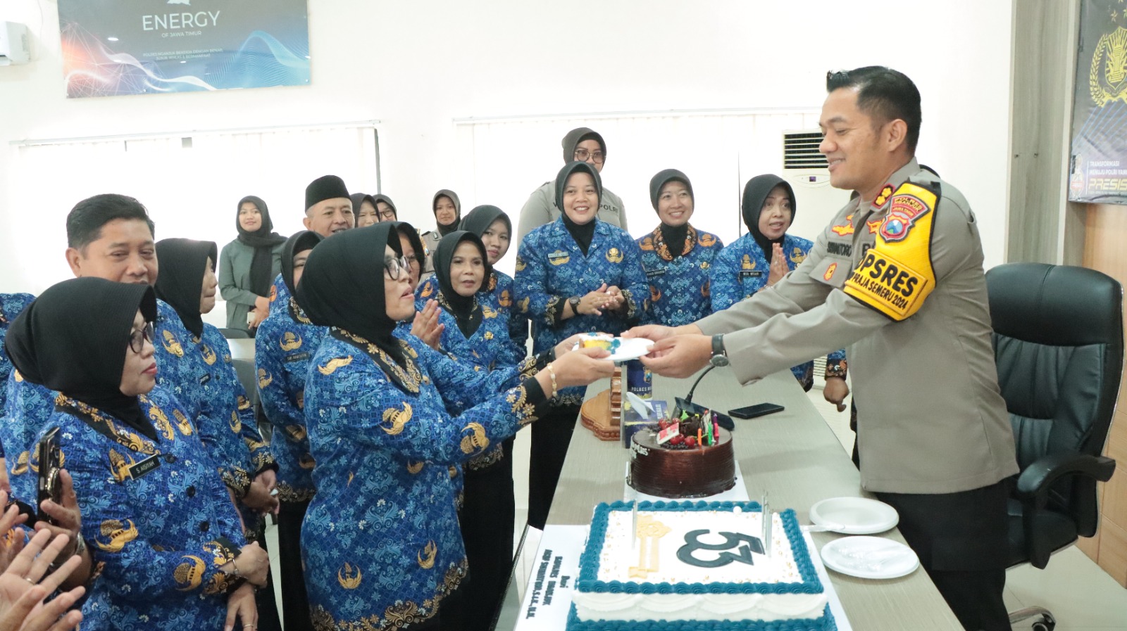 Tasyakuran HUT Korpri ke-53, Kapolres Apresiasi Dedikasi ASN di Lingkungan Polres Nganjuk