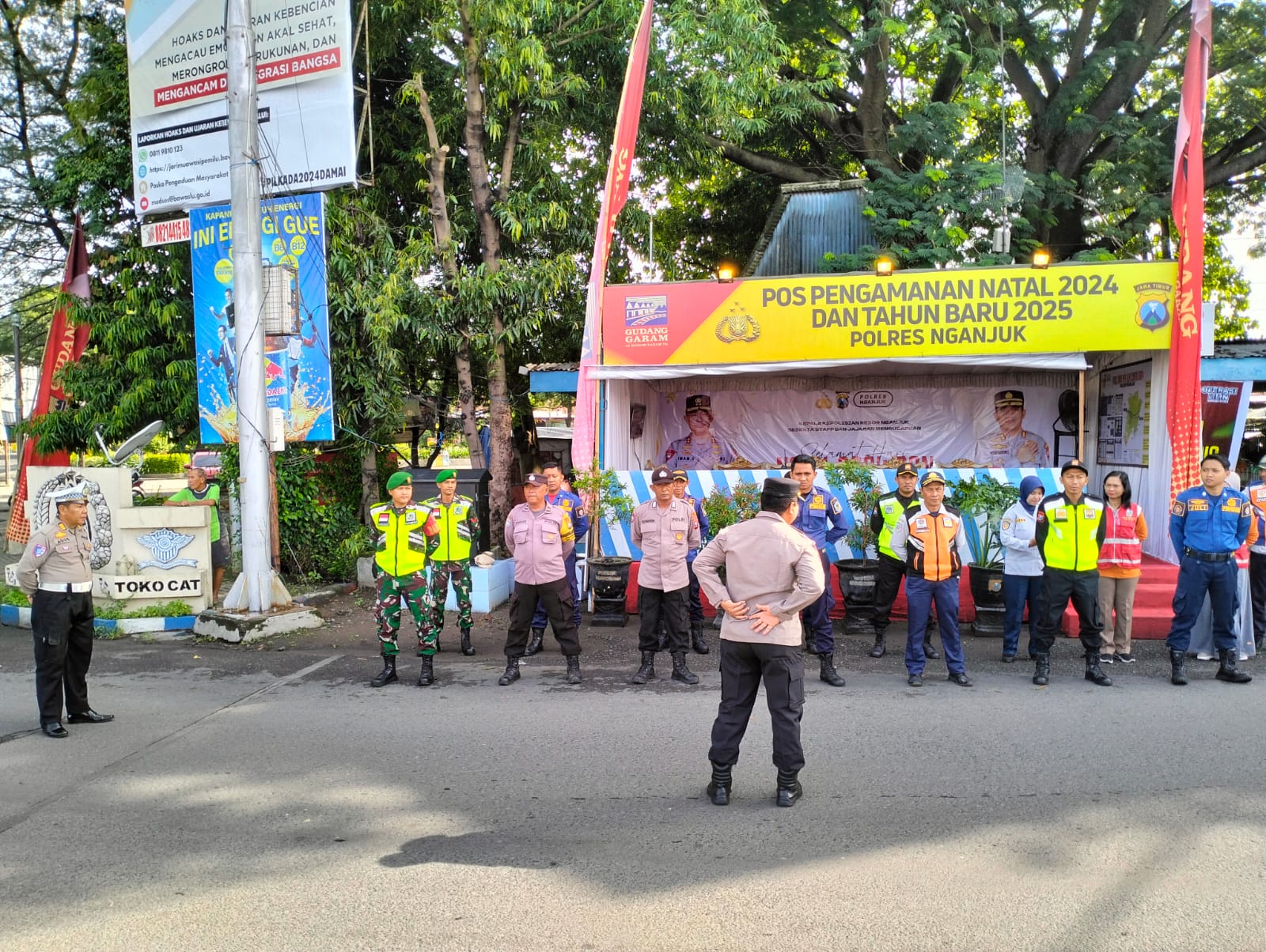 Polsek Kertosono Memperkuat Pengamanan Natal dan Tahun Baru 2025