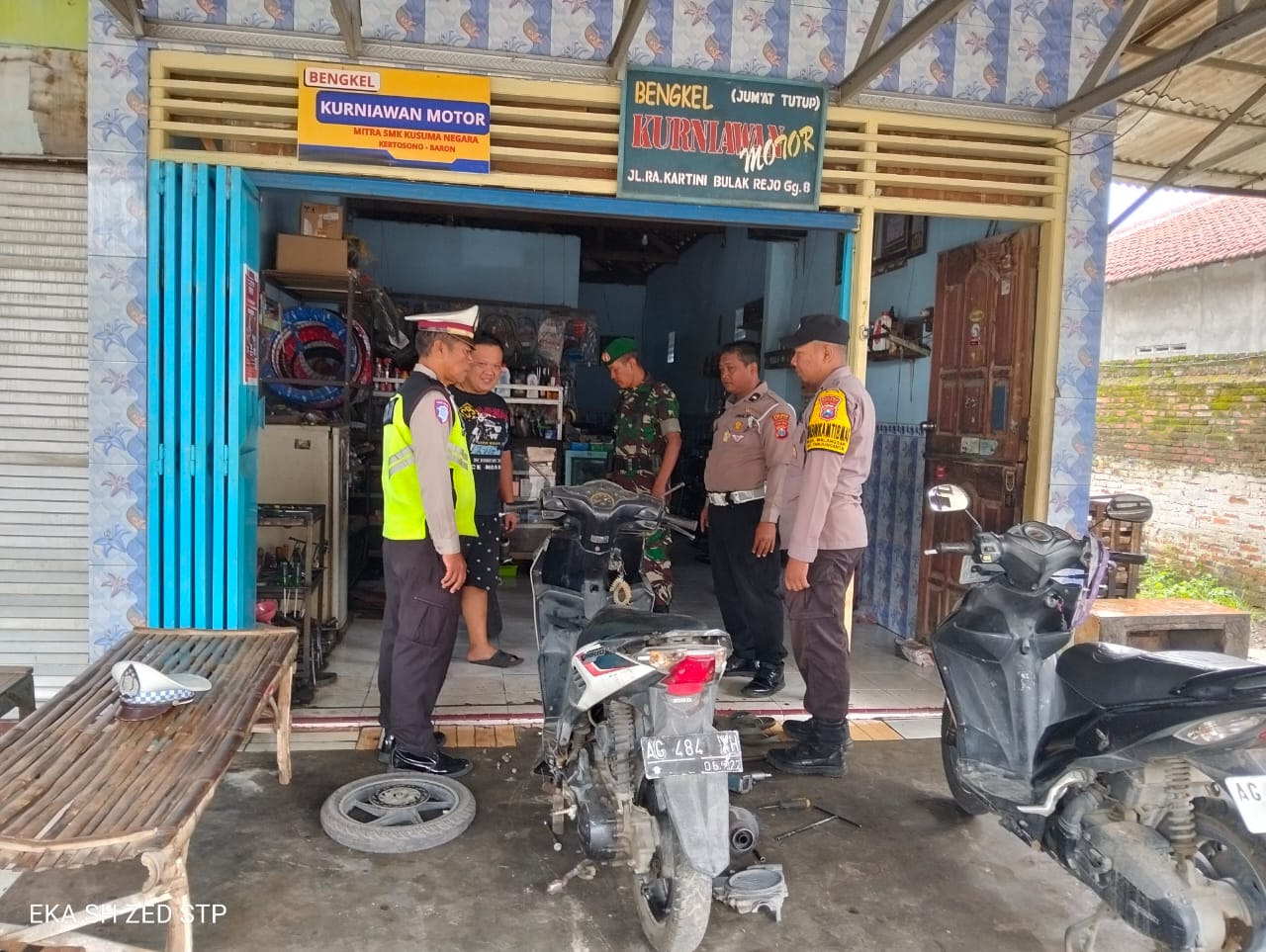 Jelang Tahun Baru, Kanit Lantas Polsek Warujayeng Himbau Bengkel Tidak Layani Pemasangan Knalpot Brong