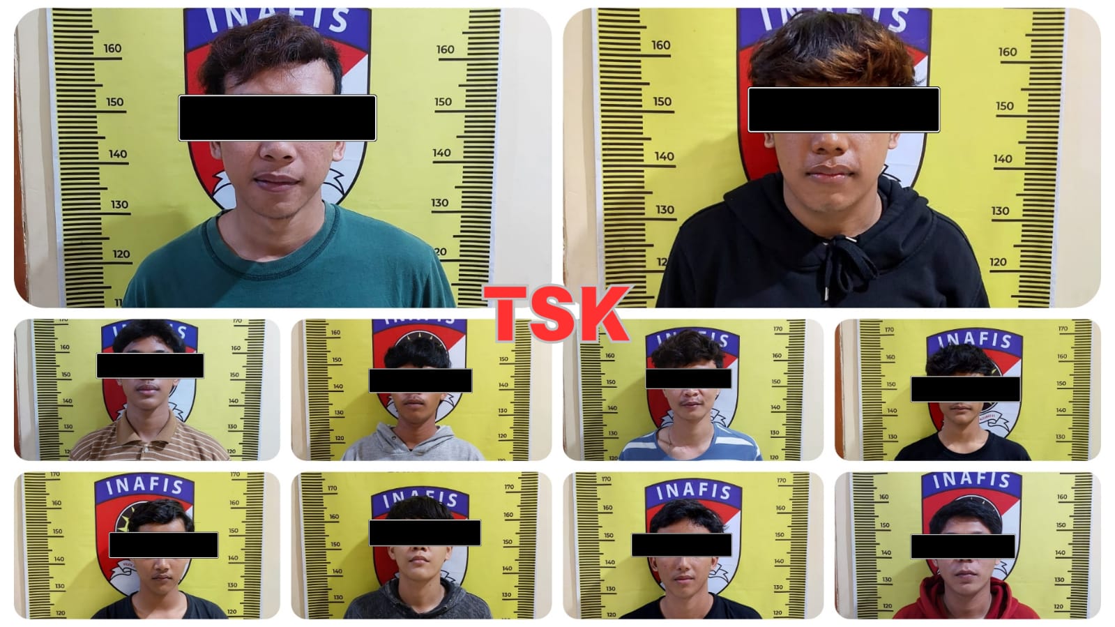 Polres Nganjuk Tangkap 10 Terduga Pelaku Curanmor di Bagor