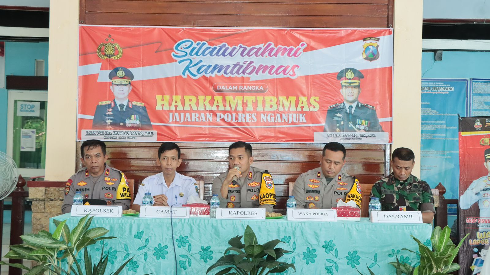 Polres Nganjuk Gelar Silaturahmi Kamtibmas di Kecamatan Sawahan Pasca Pilkada Serentak 2024