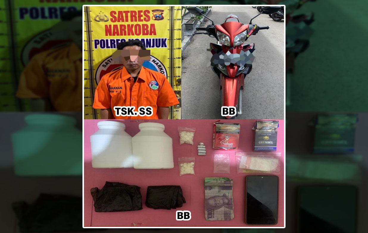 Polres Nganjuk Ungkap Peredaran Pil Dobel L di Payaman, Dua Tersangka Diamankan