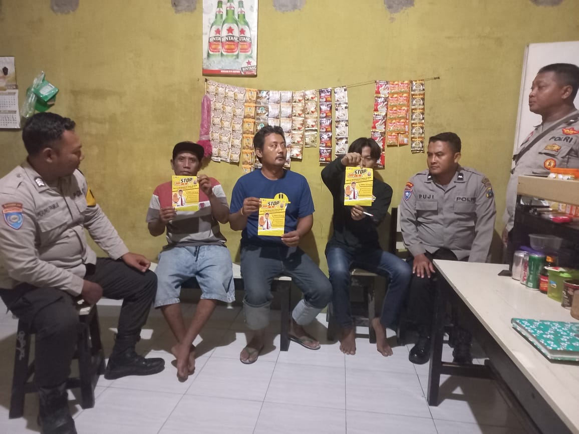 Polsek Warujayeng Gencar Sosialisasikan Dampak dan Sanksi Pidana Judi Online