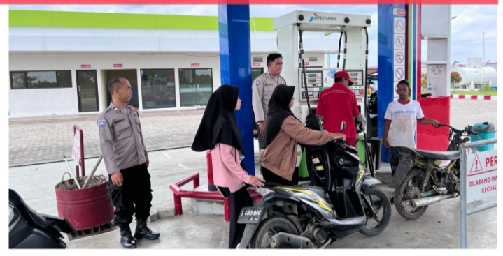 Polsek Jatikalen Intensifkan Patroli Dialogis ke SPBU untuk Ciptakan Suasana Kamtibmas yang Kondusif