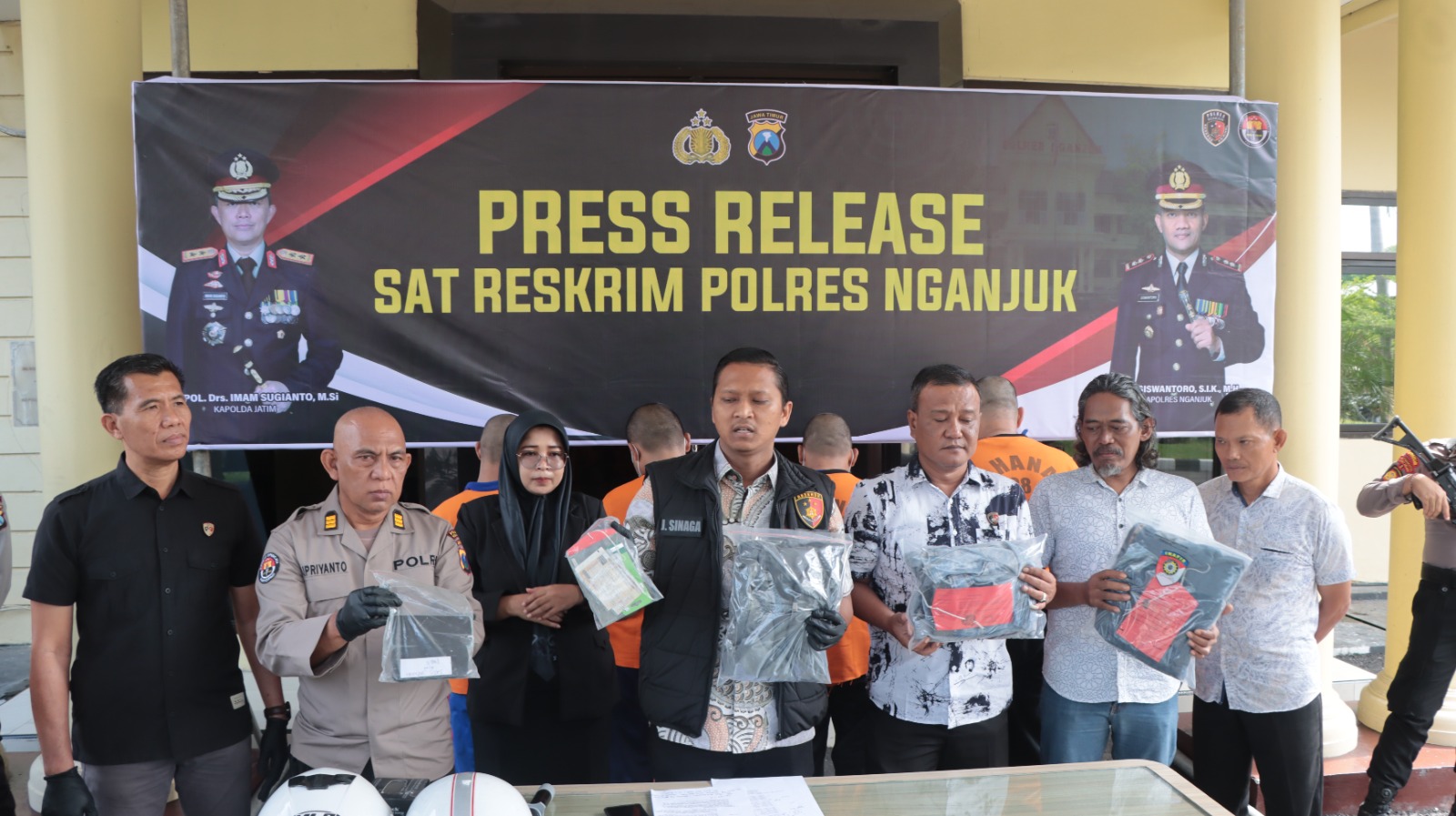 Polres Nganjuk Ungkap Serangkaian Kasus Curanmor di Tahun 2024, 24 Orang Ditetapkan Tersangka