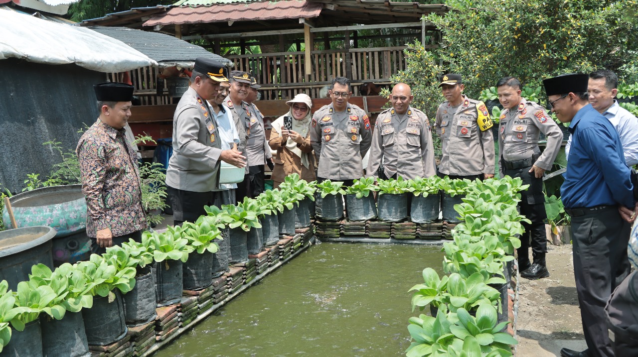 Polres Nganjuk Apresiasi Dukungan Pomosda dan Desa Senjayan dalam Program Ketahanan Pangan