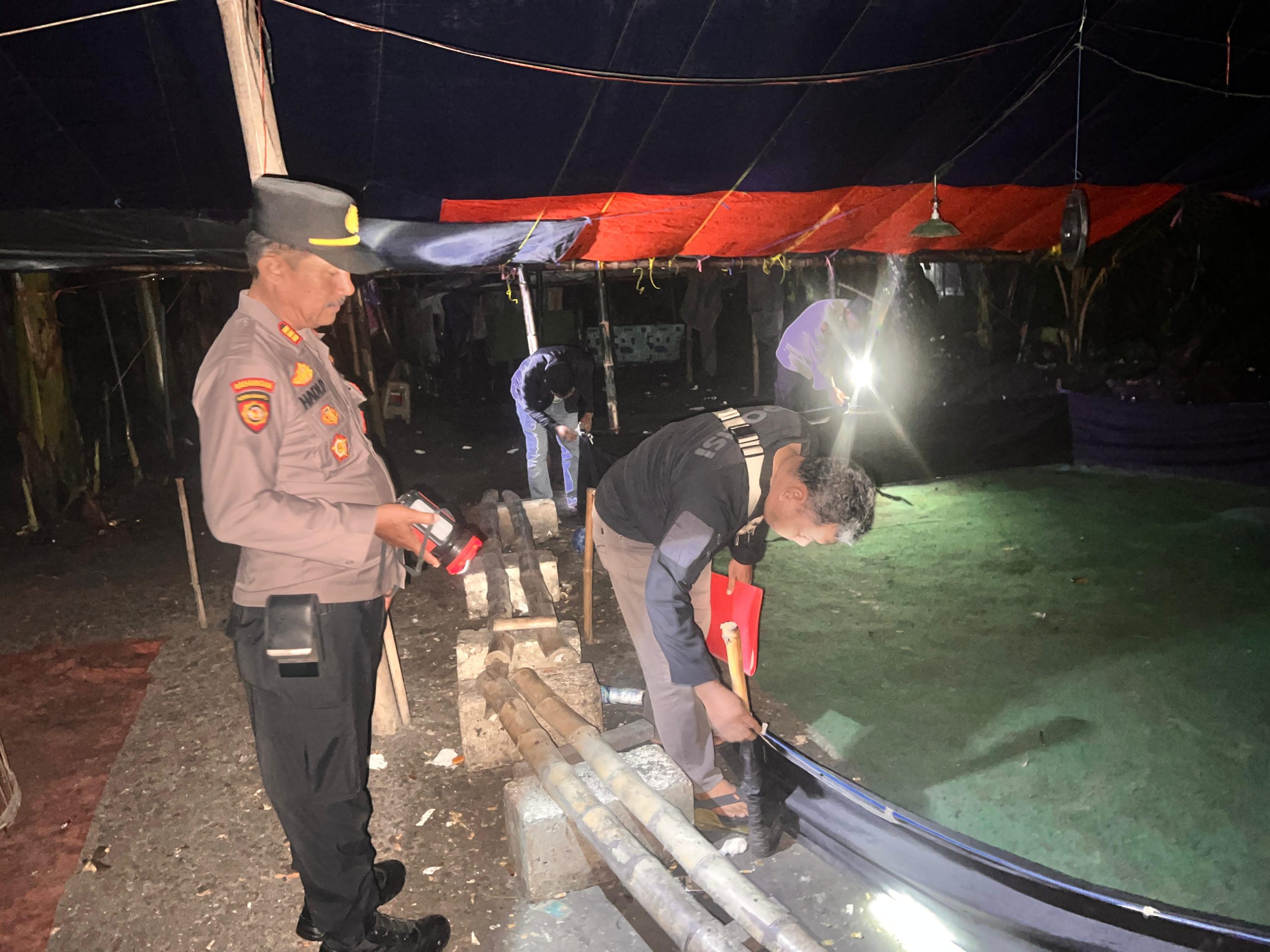 Polres Nganjuk Gerebek Lokasi Diduga Perjudian Sabung Ayam di Jatikalen