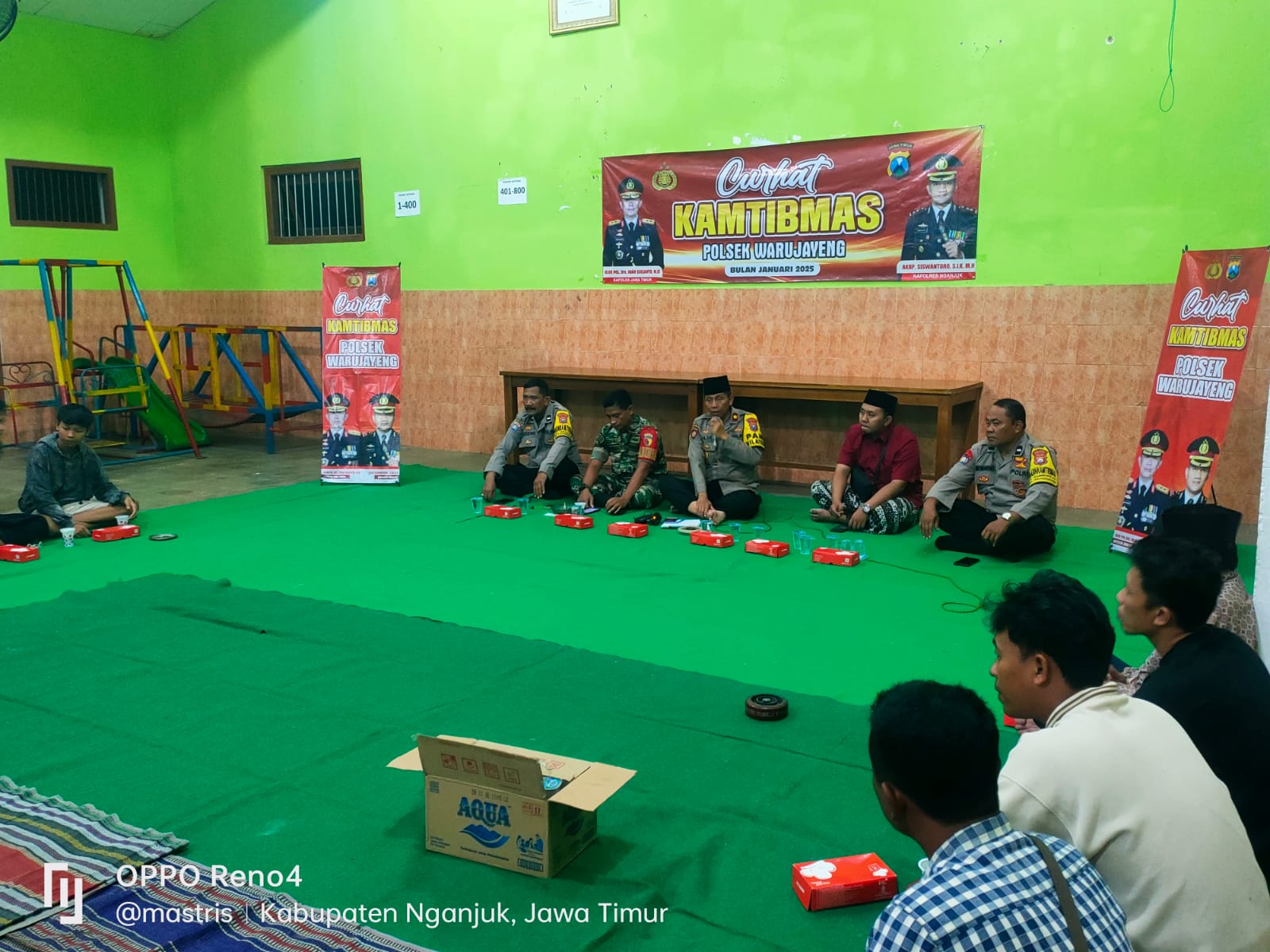 Curhat Kamtibmas di Sidoharjo, Kapolsek Warujayeng Berdialog dengan Warga