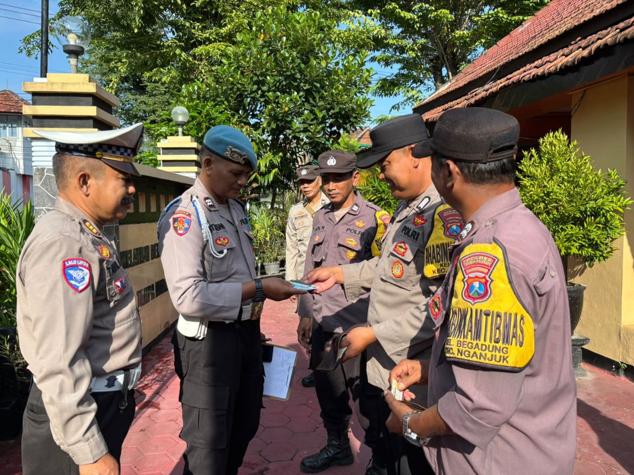 Kanit Propam Polsek Nganjuk Kota Gelar Giat Gaktibplin Bagi Personel