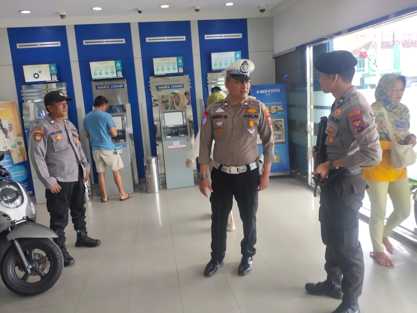 Polsek Nganjuk Kota Tingkatkan Keamanan, Laksanakan Patroli KRYD di Objek Vital Perbankan