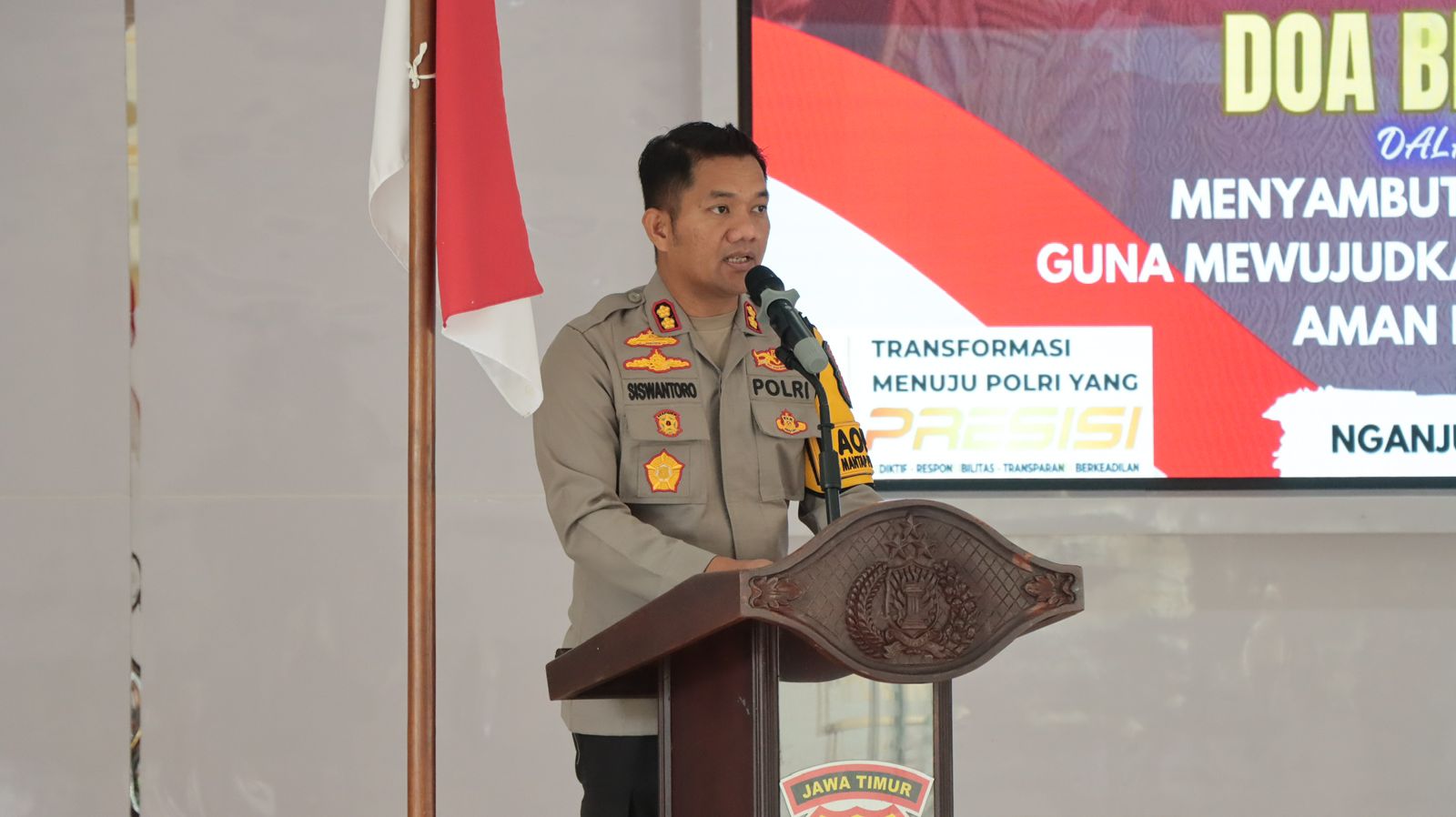 Polres Nganjuk Gelar Doa Bersama Lintas Agama Sambut Tahun Baru 2025