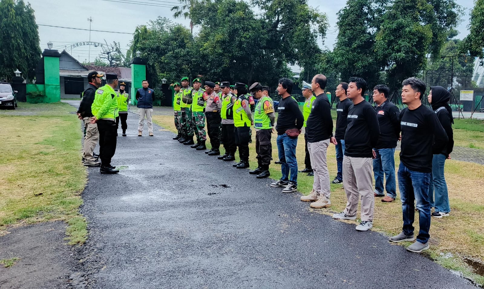 Polsek Kertosono Gelar Patroli Gabungan untuk Memastikan Malam Tahun Baru Aman