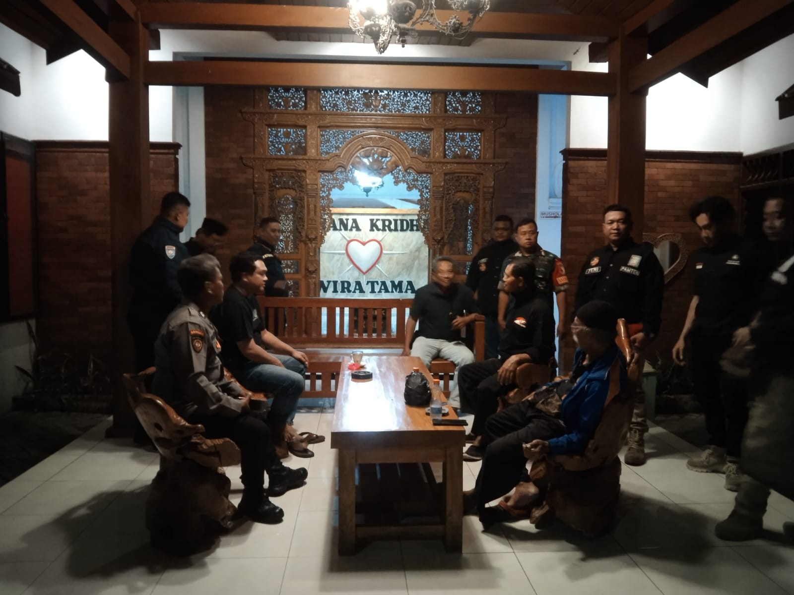 Kapolsek Nganjuk Kota Giat Soko Guru ke Tokoh PSHT dan Pantau Latihan Bersama