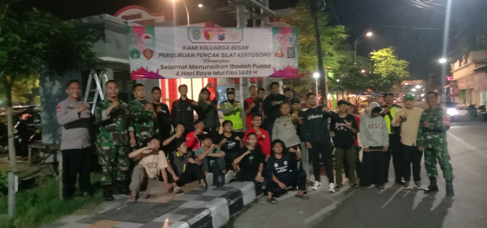 IPSI Kertosono Pasang Benner Ucapan Ramadhan, Kapolres Nganjuk: Bentuk Solidaritas dan Komitmen Jaga Kondusifitas