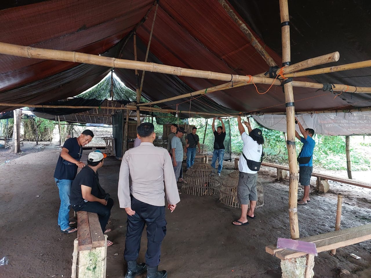 Polres Nganjuk Tindak Lanjut Dugaan Sabung Ayam di Bagor