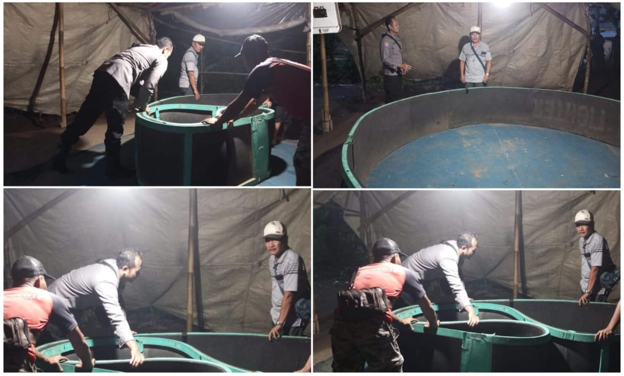 Polsek Ngronggot Bongkar Arena Judi Sabung Ayam di Pekarangan Kosong