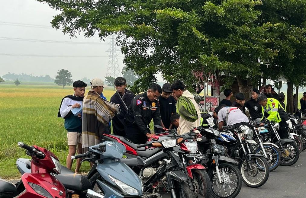 Polres Nganjuk Tindak Tegas Balap Liar dan Knalpot Brong Selama Ramadan