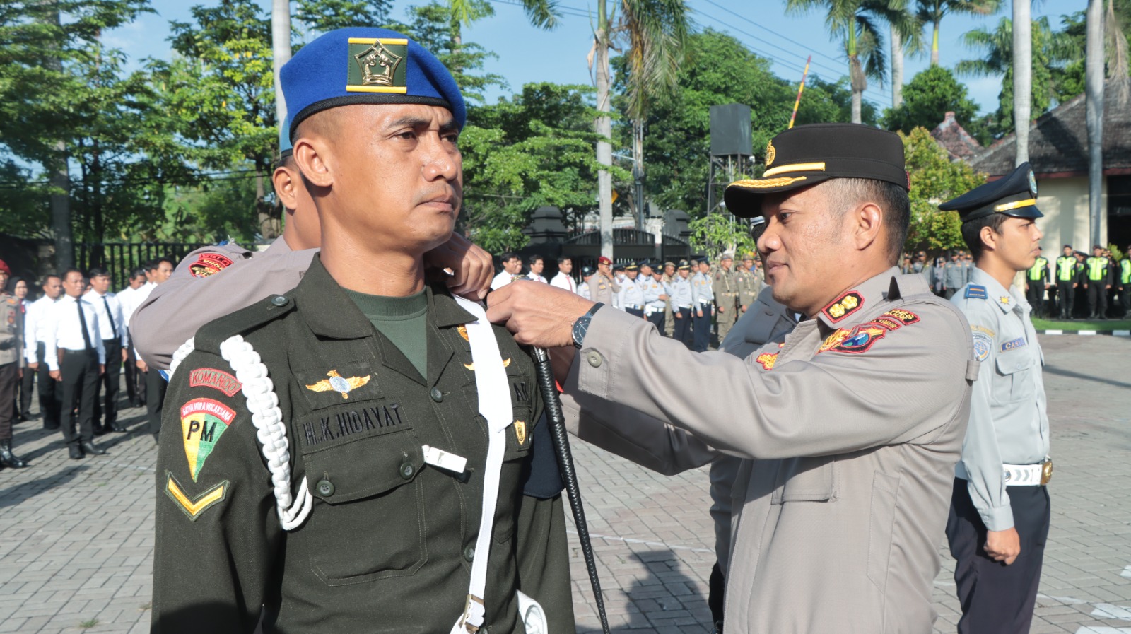 Apel Gelar Pasukan Operasi Ketupat Semeru 2025, Polres Nganjuk Siap Amankan Arus Mudik dan Balik
