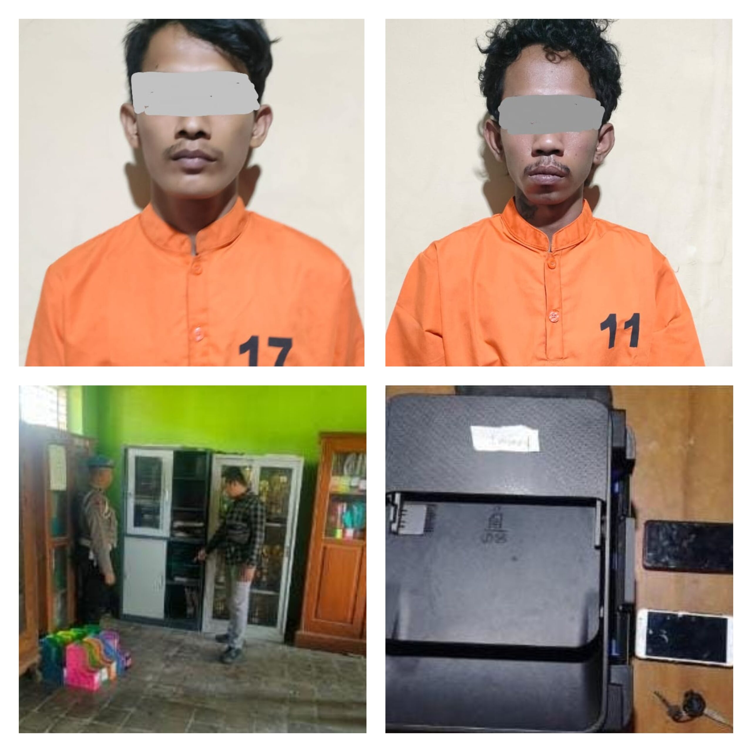 Dua Pelaku Pencurian Alat Elektronik di SDN Bendungrejo Diringkus Polisi