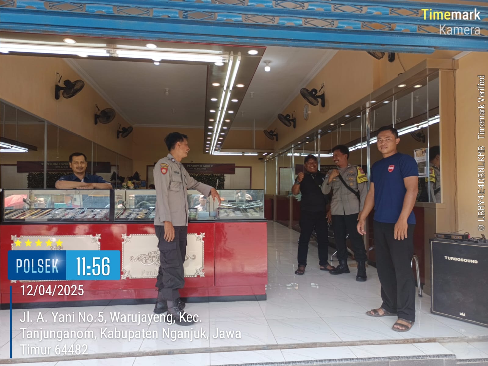 Akhir Pekan, Polsek Warujayeng Tingkatkan Patroli Toko Emas