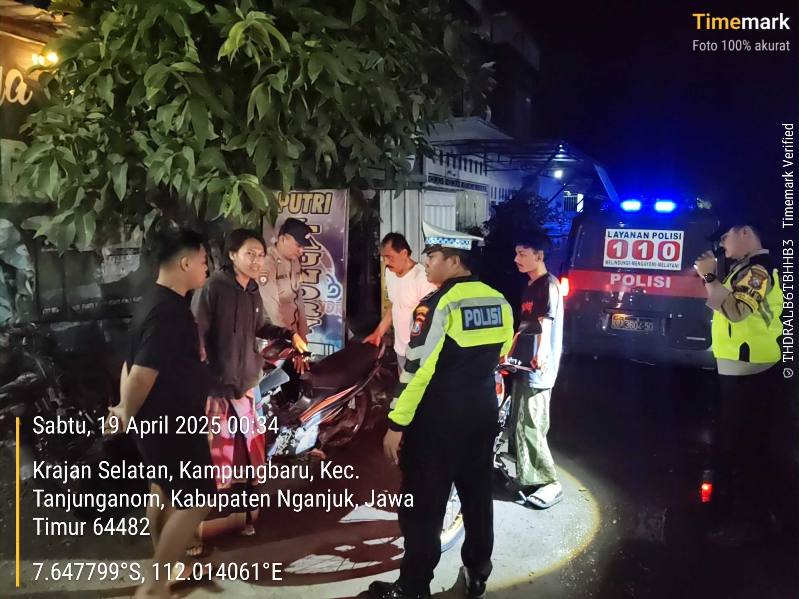 Cegah Balap Liar, Polsek Warujayeng Gelar Razia dan Tindak Knalpot Brong