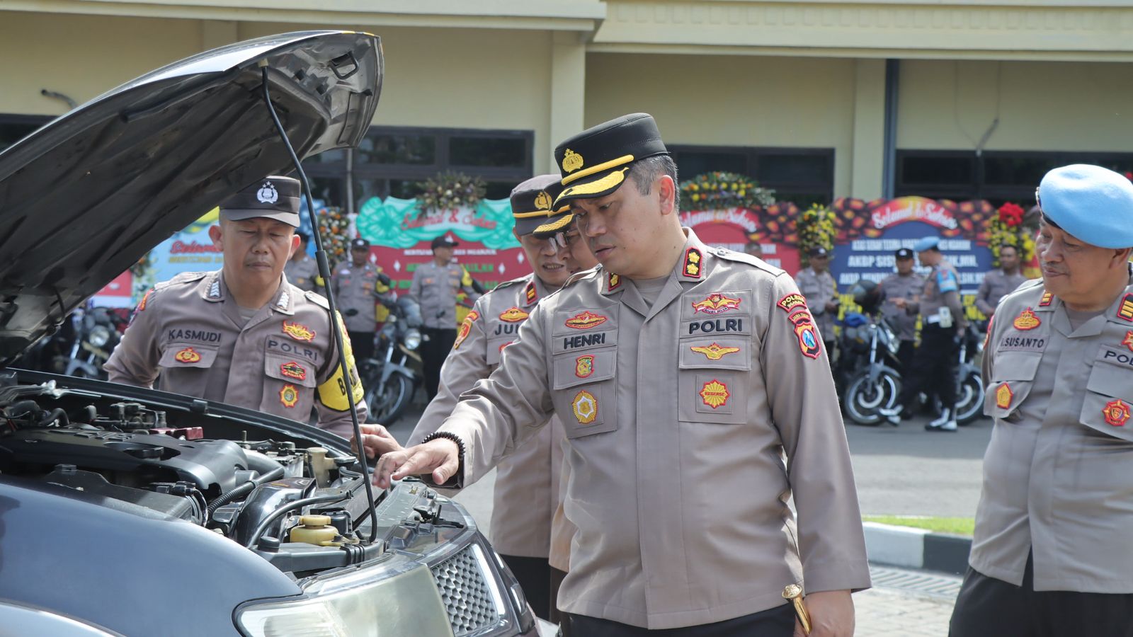 Kapolres Nganjuk Lakukan Cek Fasilitas Dinas, Pastikan Kesiapan Polsek Jajaran