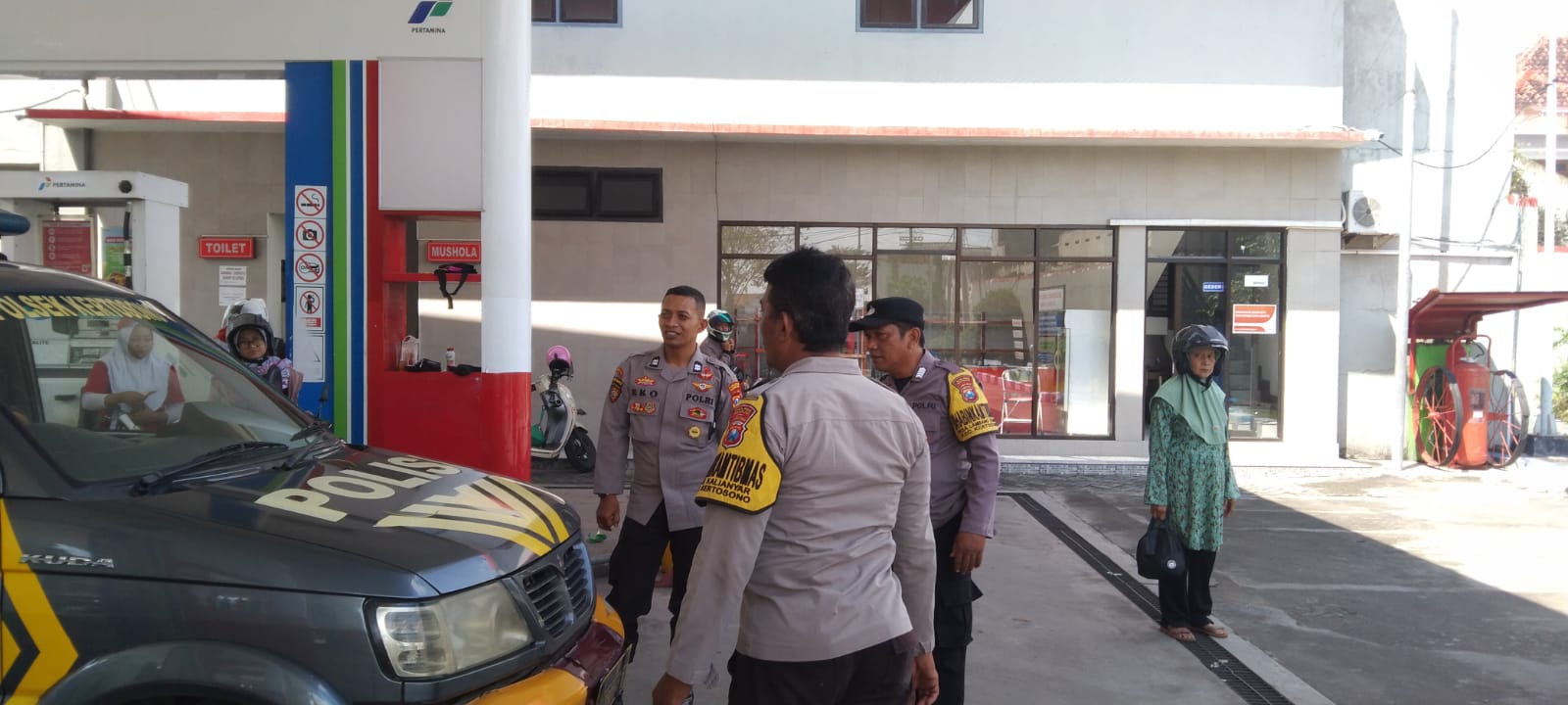Unit Samapta Polsek Kertosono  Patroli Obyek Vital