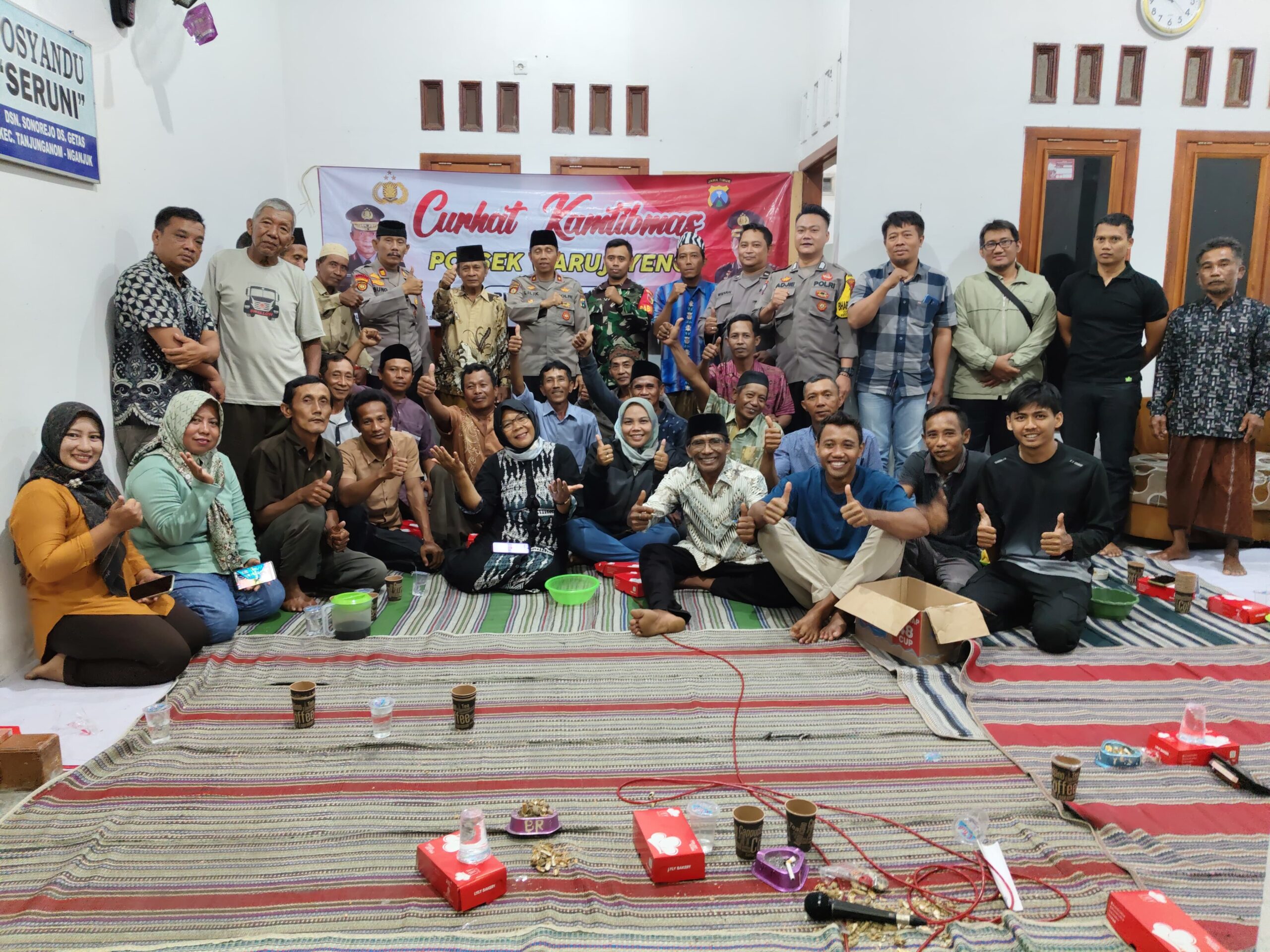 Kapolsek Warujayeng Dengar Curhat Warga Desa Getas
