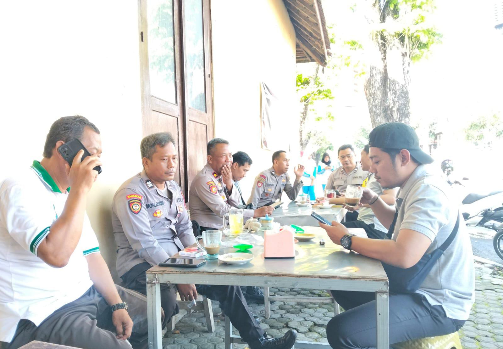 Gelar Coffee Morning, Kapolsek Nganjuk Kota Pererat Sinergi dengan Kades dan Kekel Bahas Kamtibmas