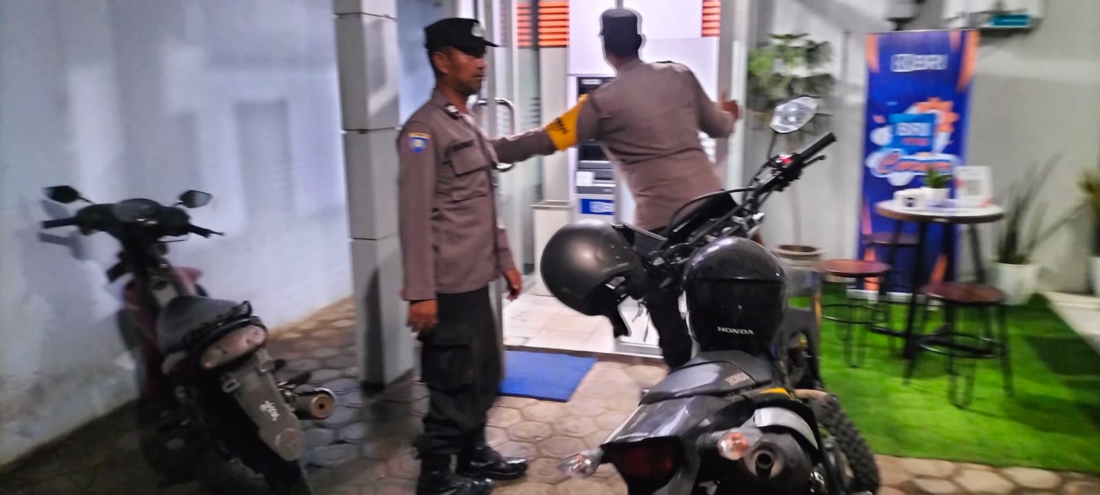 Polsek Jatikalen Gencar Patroli Perbankan Sasaran utama di Mesin ATM