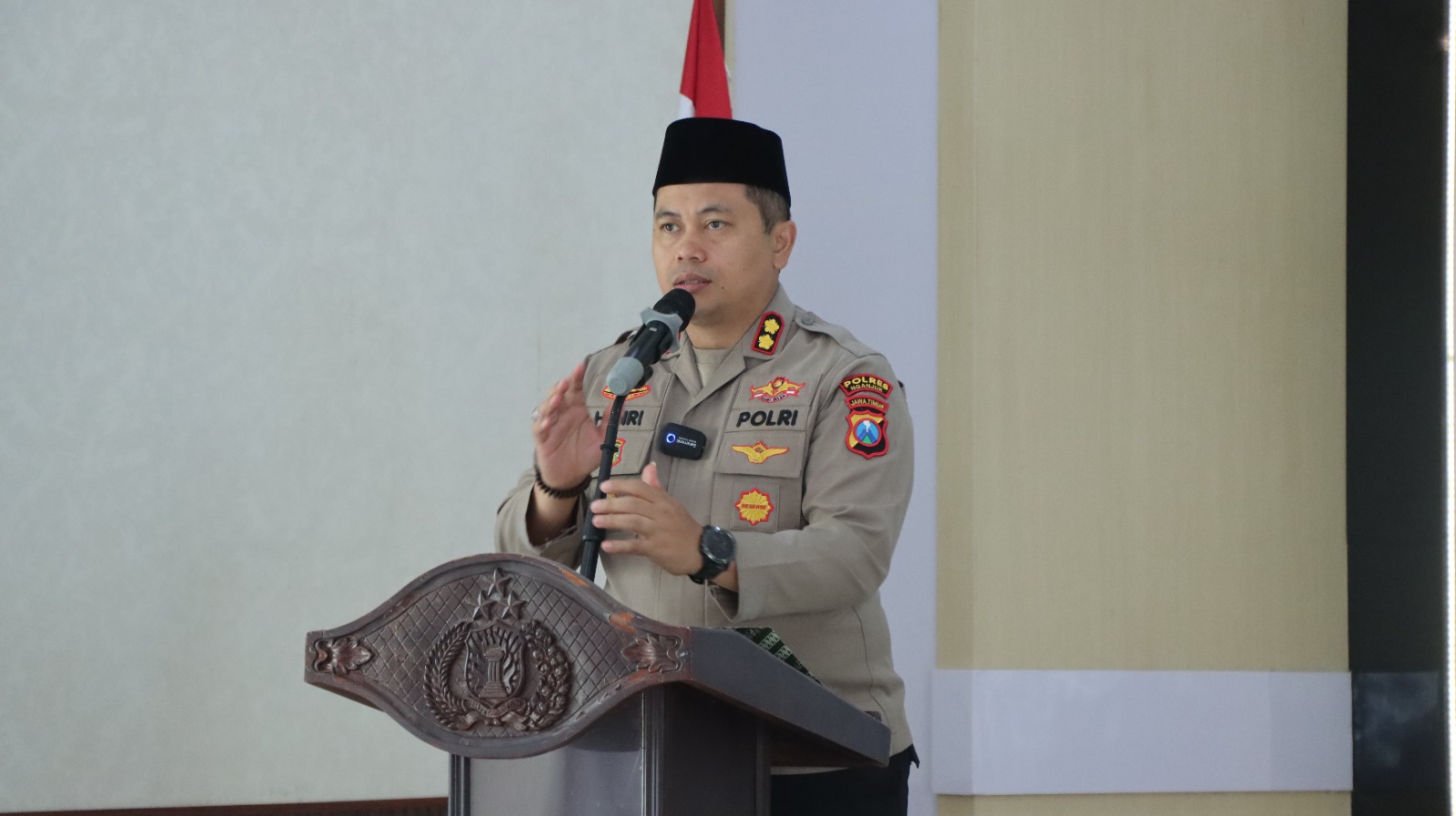 Doa Bersama Lintas Agama Jelang Peringatan Hari Bhayangkara ke-79 di Polres Nganjuk