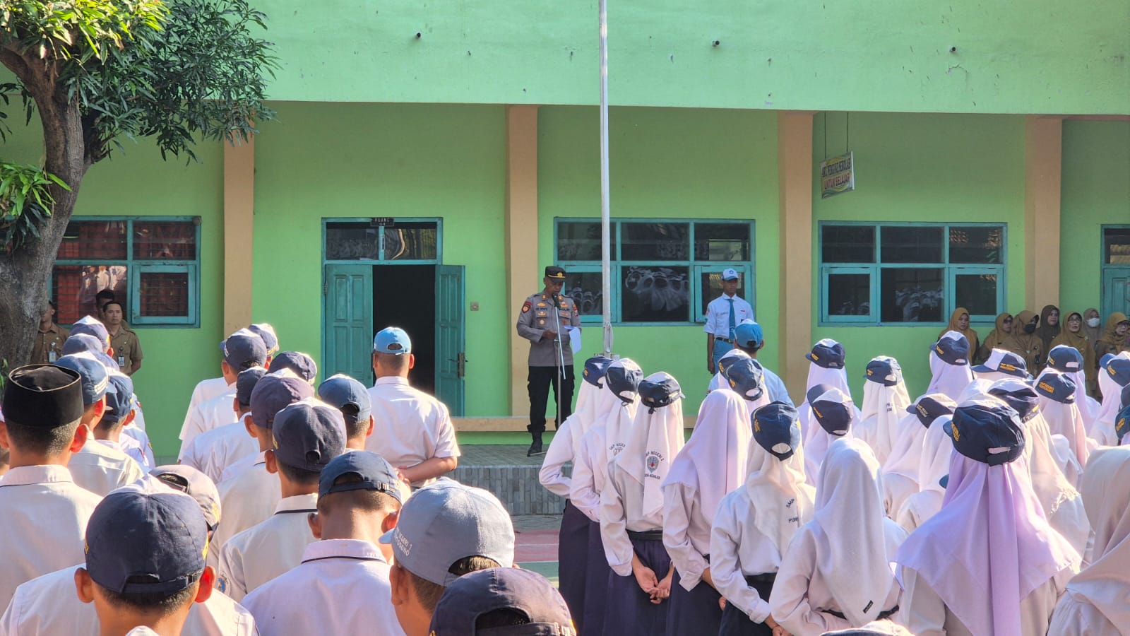 Cegah Kenakalan Remaja , Polsek Kertosono Tingkatkan Program Police Go To School
